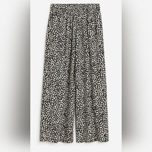 H&M Black and White Patterned Wide Leg Pants
